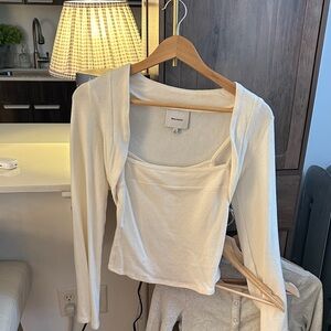 Reformation Chloe Shrug Set